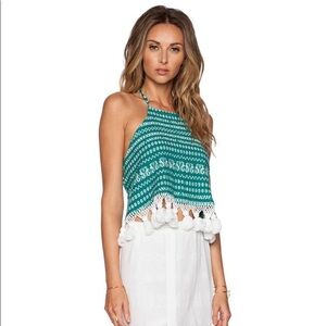 Stela 9 Palmita Halter In Turquoise Size M‎
